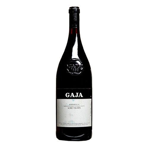 a bottle of gaja wine